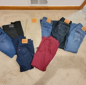 Lot of 8 men's 30 x 30 jeans